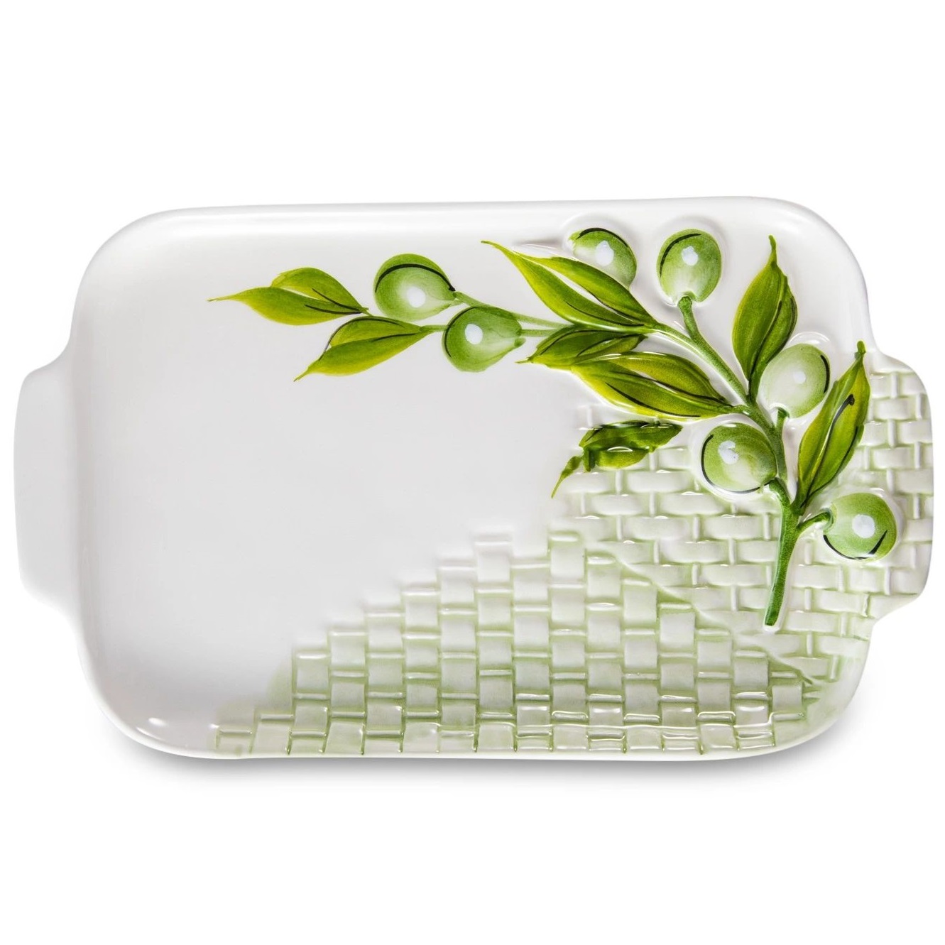 Блюдо прямоугольное Edelweiss Olives Medium Rectangular Platter EDW-614V