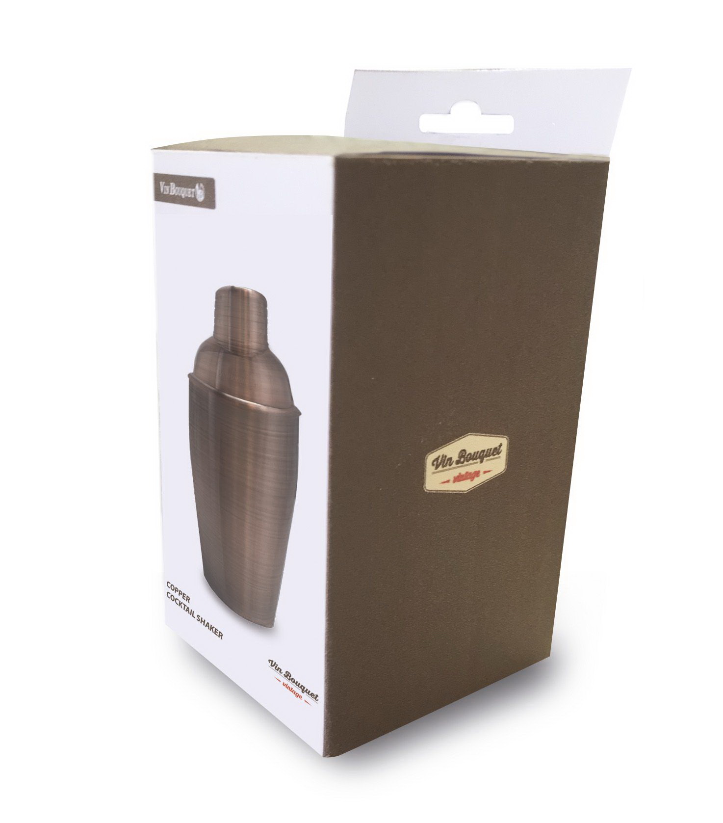 Шейкер для коктейлей Vin Bouquet FIV 120 Vintage Copper Cocktail Shaker 700 ml