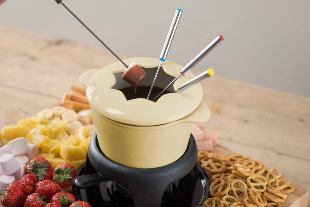 Набор для фондю KitchenCraft MasterClass Cream Fondue Set KCFONDUEBEI