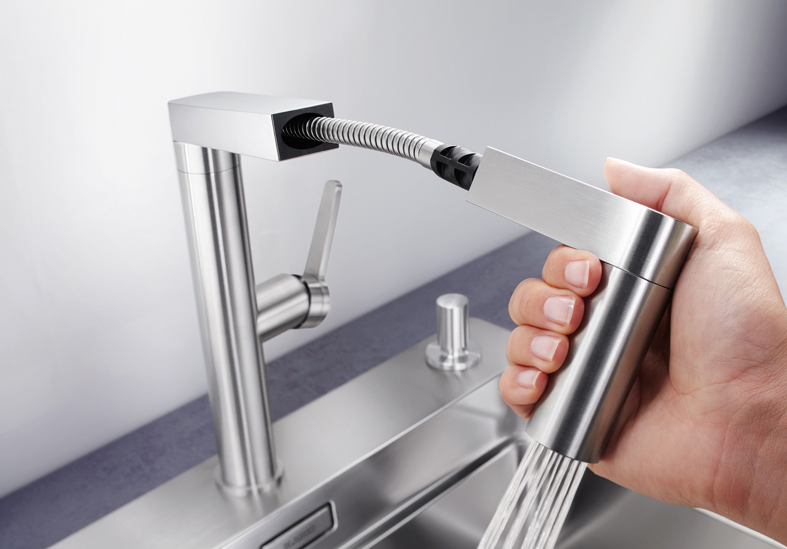 Кухонный смеситель Blanco Panera-S Stainless Steel 521547