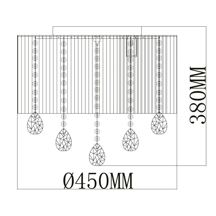 Люстра потолочная MW-Light Jacqueline Ceiling Chandelier 465017006