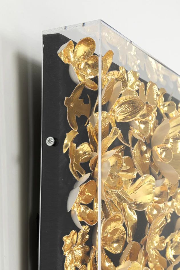 Панно настенное KARE Deko Rahmen Gold Flower 51626