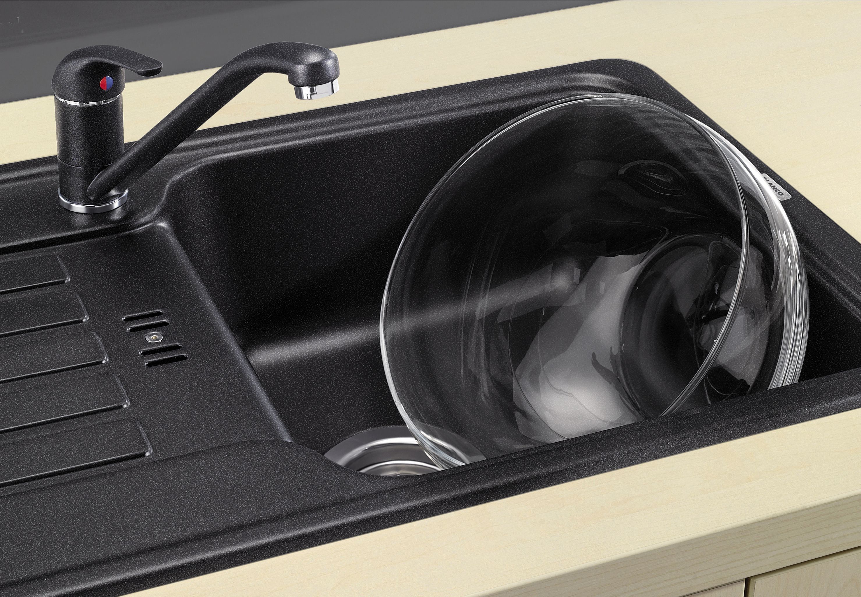 Кухонный смеситель Blanco Daras Silgranit-Look Tartufo 524186