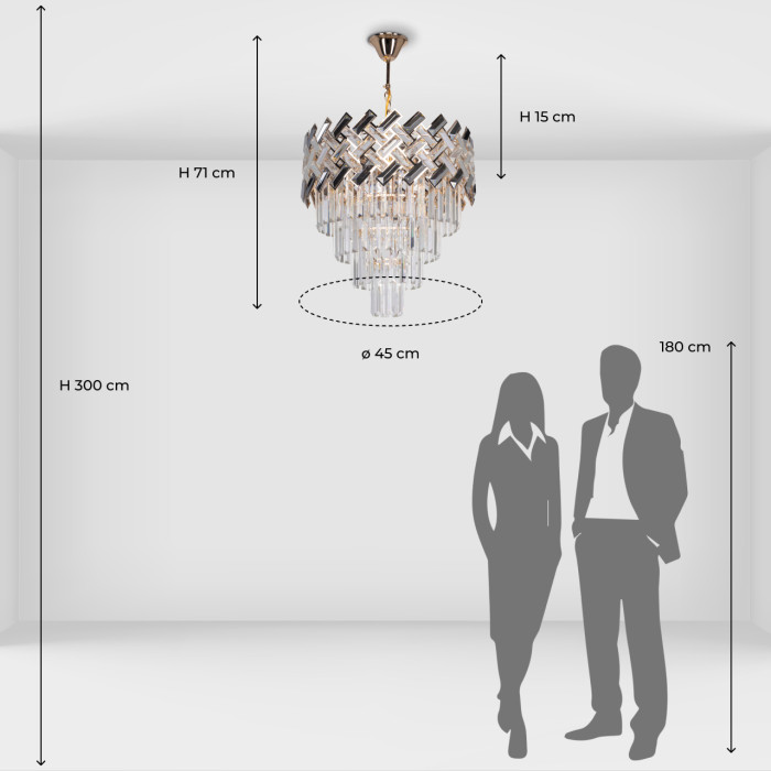 Люстра подвесная De City Breeze Hanging Chandelier 111016206