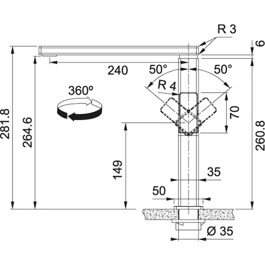 Кухонный смеситель Franke Centinox Neo 115.0547.854