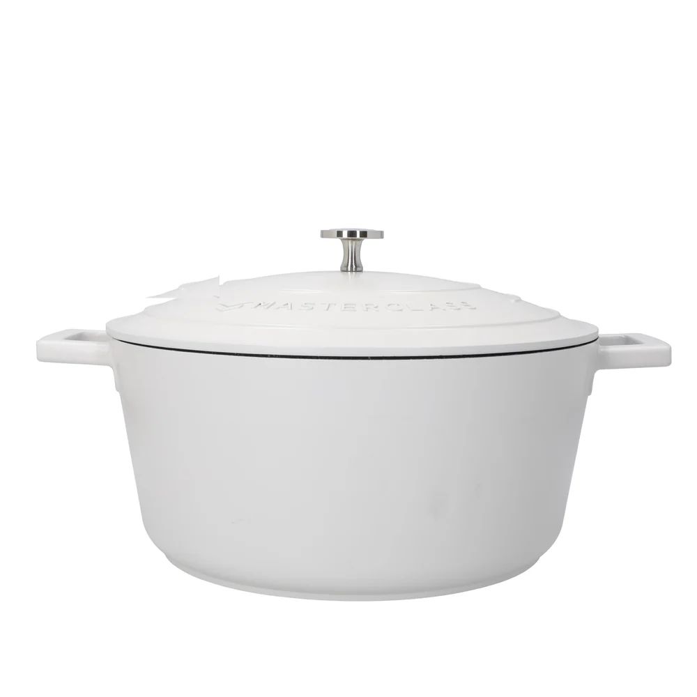 Кастрюля с крышкой KitchenCraft MasterClass Cream Cast Aluminium Casserole Dish MCMCRD28CRE