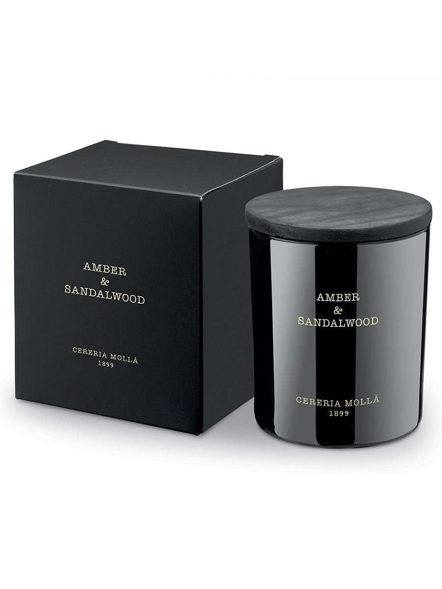 Ароматическая свеча Cerería Mollá 1899 Boutique Amber & Sandalwood Scented Candle 5537