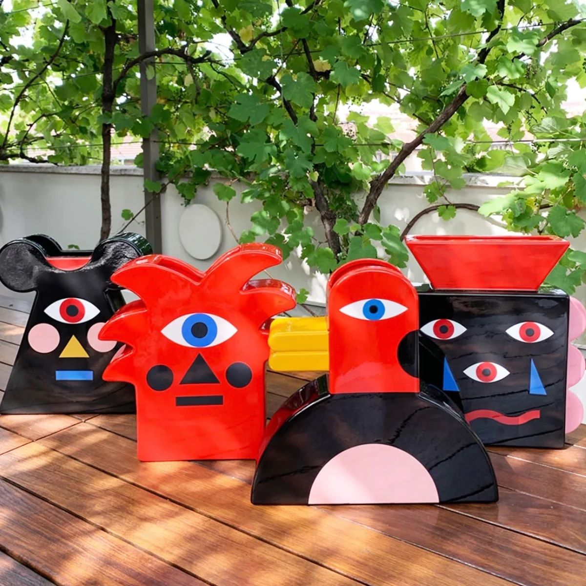 Ваза Qeeboo Oggian Beautiful Face Vase 49001BF