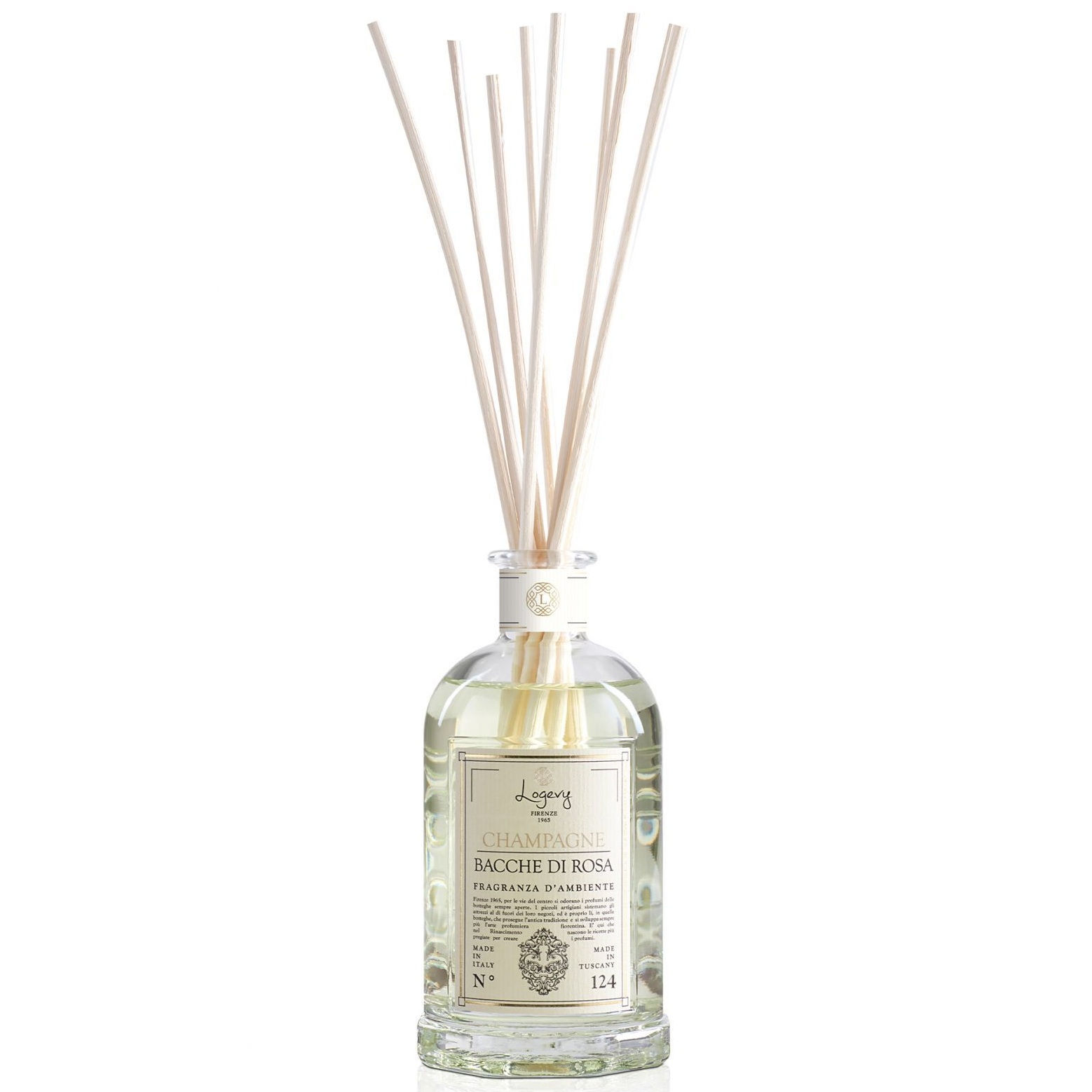 Ароматический диффузор Logevy Firenze 1965 Champagne e Bacche di Rosa Fragranza d'Ambiente LOG0171
