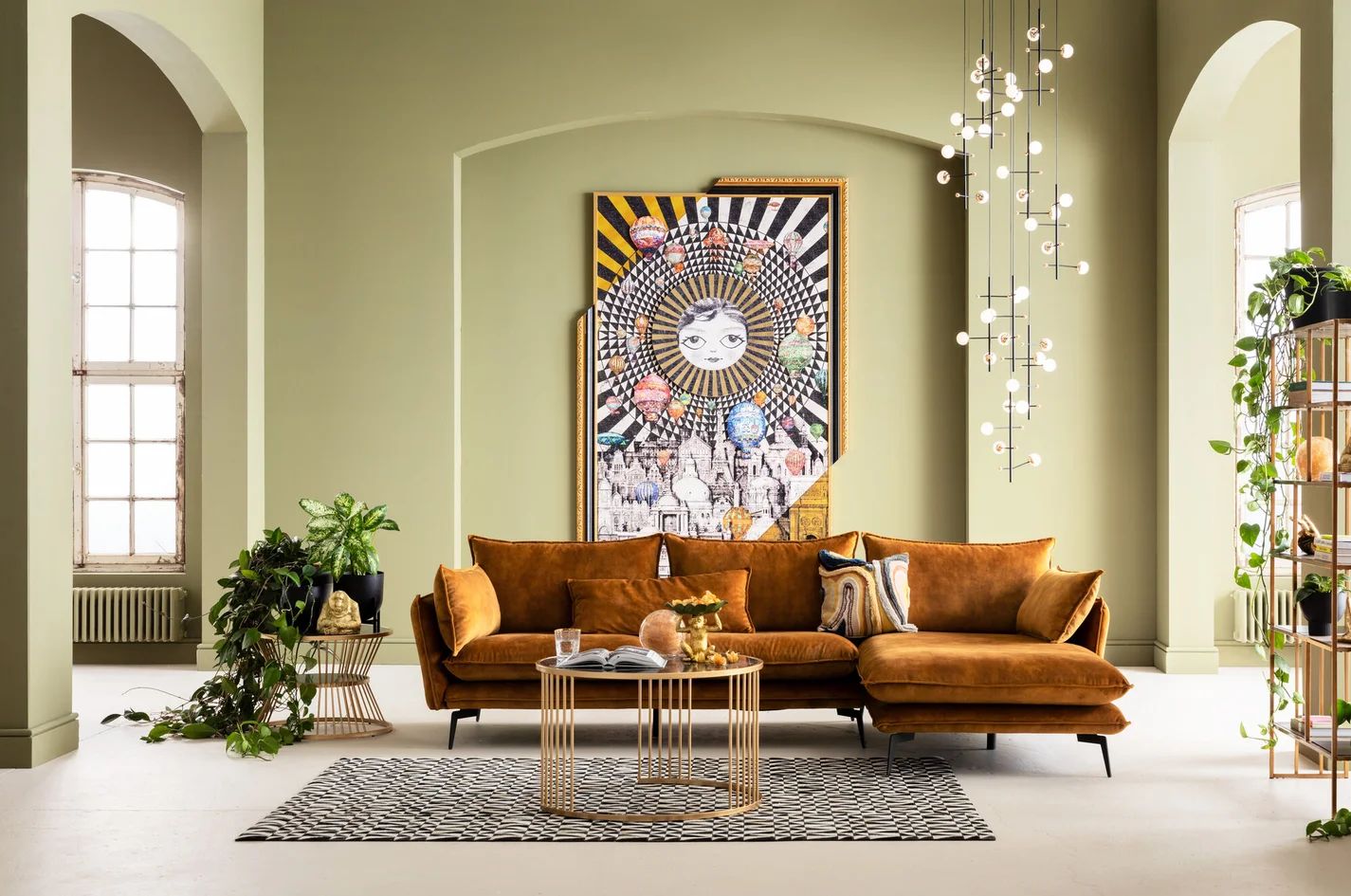 Подушка KARE Kissen Lava Braun 53119