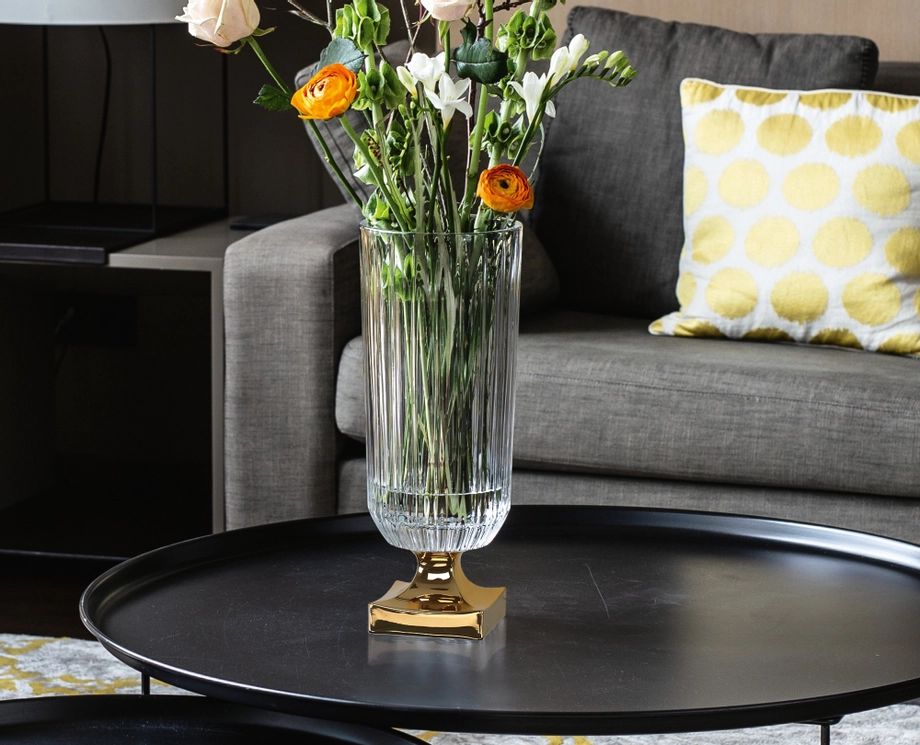 Ваза Nachtmann Minerva Gold Footed 104163