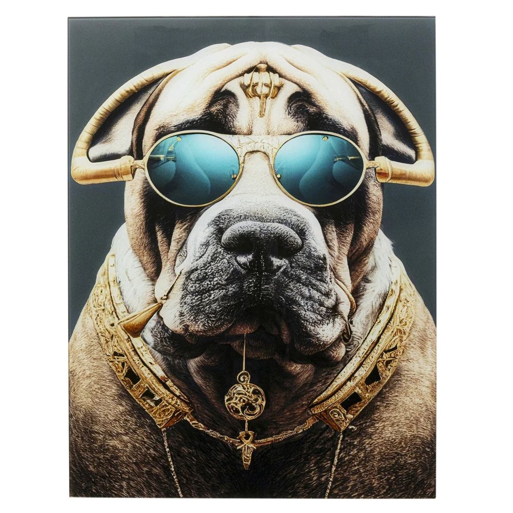 Картина KARE Glasbild Fashion Dog 57008