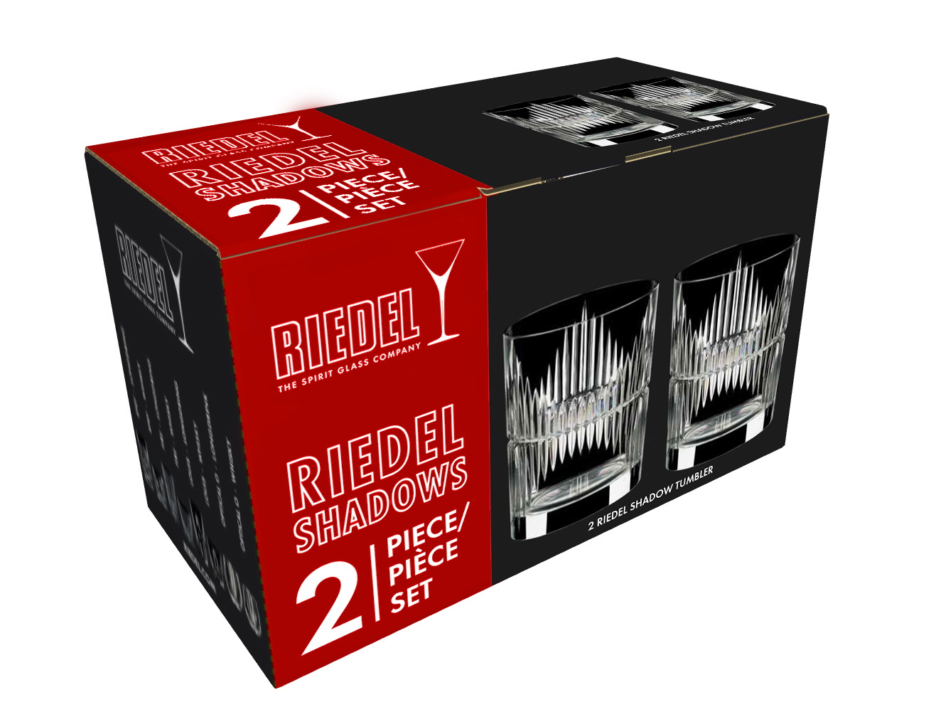 2 стакана для виски RIEDEL Tumbler Collection Shadows Tumbler Set 0515/02S5