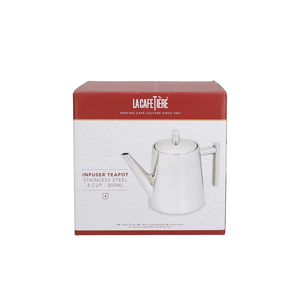 Чайник заварочный KitchenCraft La Cafetière Stainless Steel Teapot LCTP800