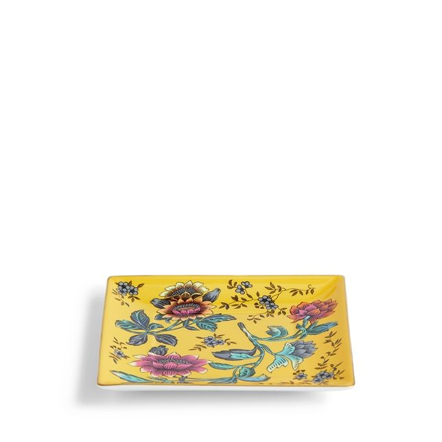 Блюдо квадратное Wedgwood Wonderlust Yellow Tonquin Tray 40023909
