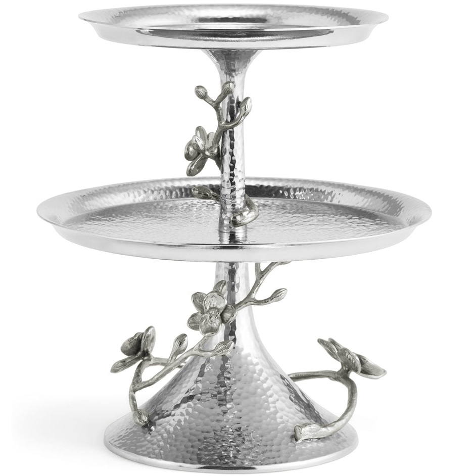 Блюдо двухъярусное Michael Aram White Orchid 2-Tier Etagere 111860