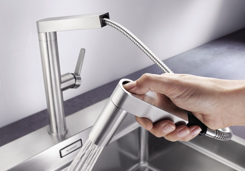 Кухонный смеситель Blanco Panera-S Stainless Steel 521547