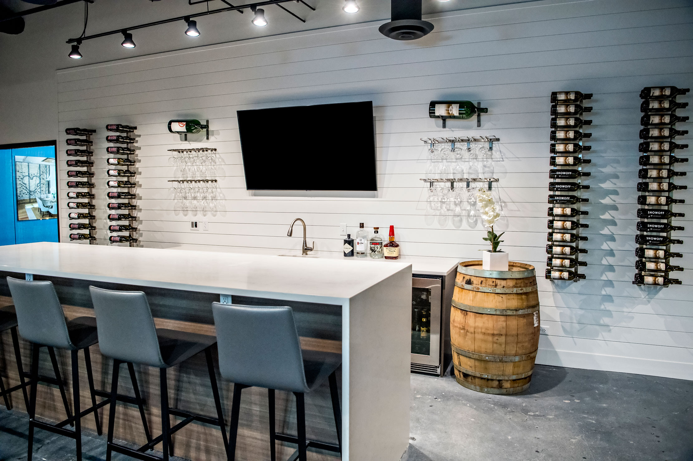 Настенный стеллаж на 4 бутылки DOVINI Single DOV653041