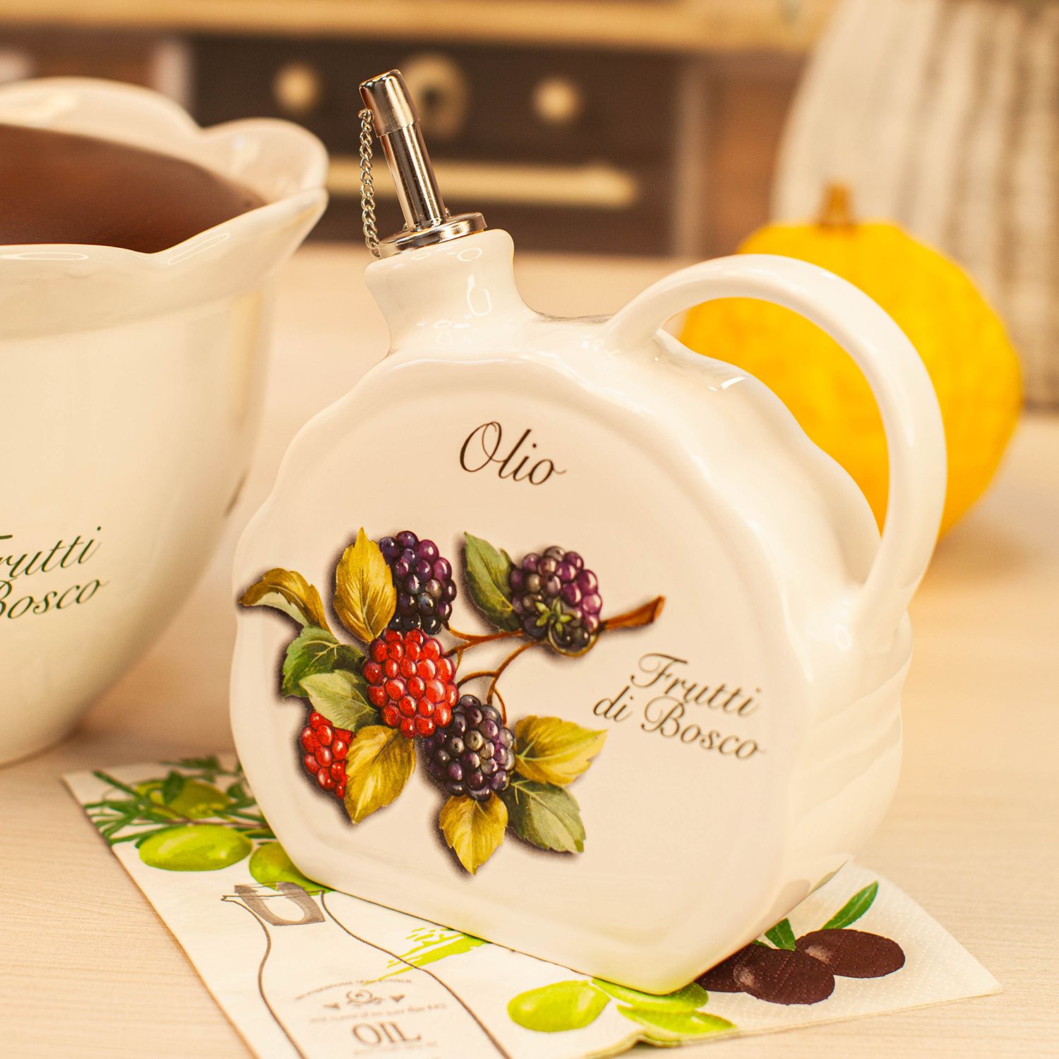 Бутылка для масла Nuova Cer Frutti di Bosco Bottiglia Olio 7386-FBO