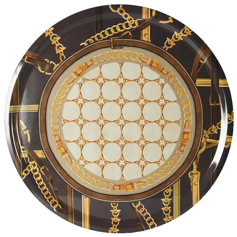 Блюдо для торта Baci Milano Horses Cake Plate PCAKE.HOR02