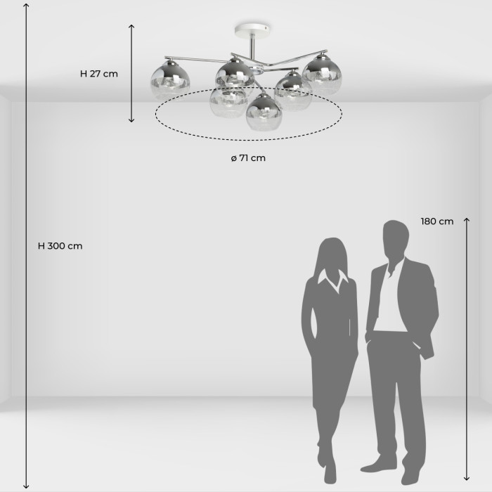 Люстра потолочная De City Vita Ceiling Chandelier 220013106