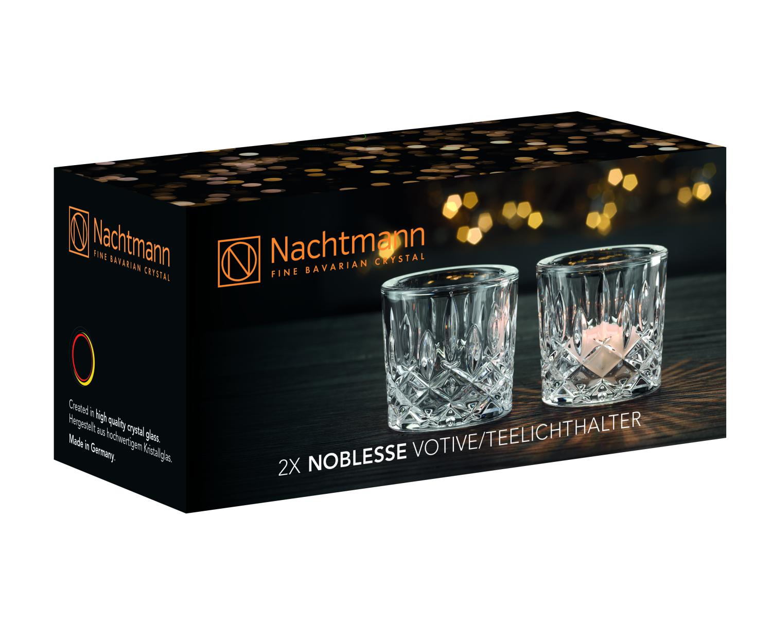 2 подсвечника Nachtmann Square Votive Clear 104954