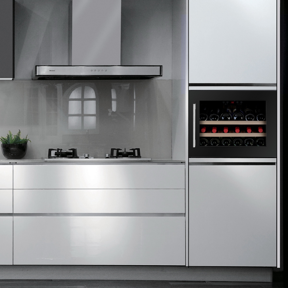 Встраиваемый винный шкаф Temptech Oslo OBI45SB