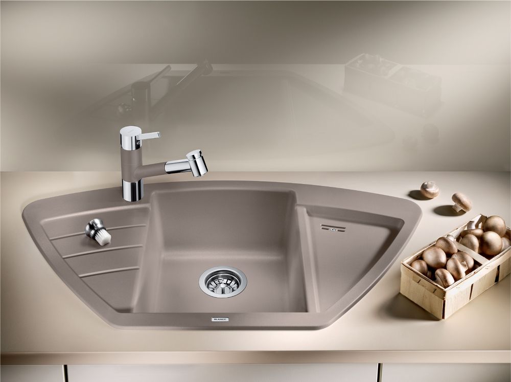 Кухонная мойка Blanco Zia 9E Silgranit Anthracite 514764