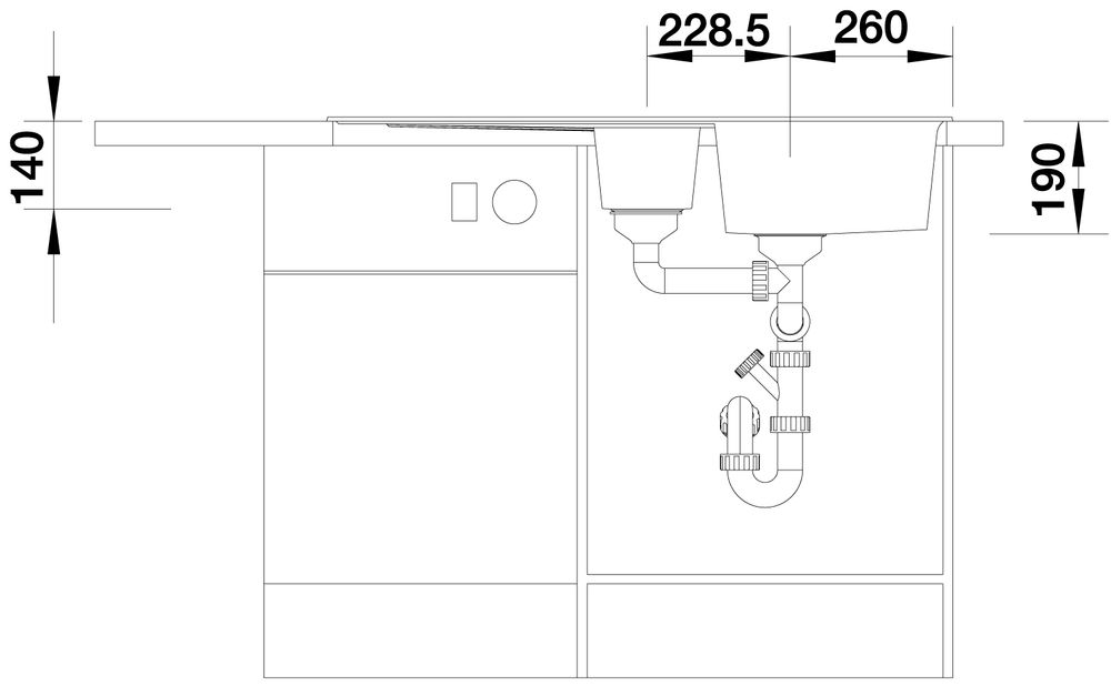 Кухонная мойка Blanco Zia 6S Silgranit Anthracite 514748