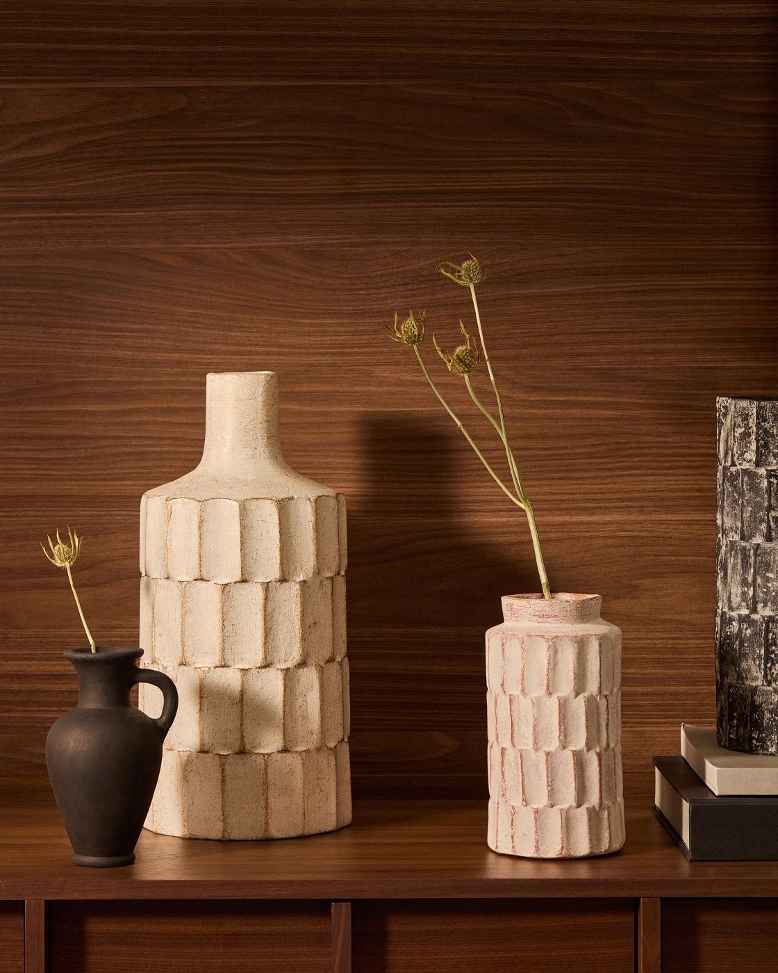 Ваза La Forma Arisa Papier-Mache White Vase LF-205527