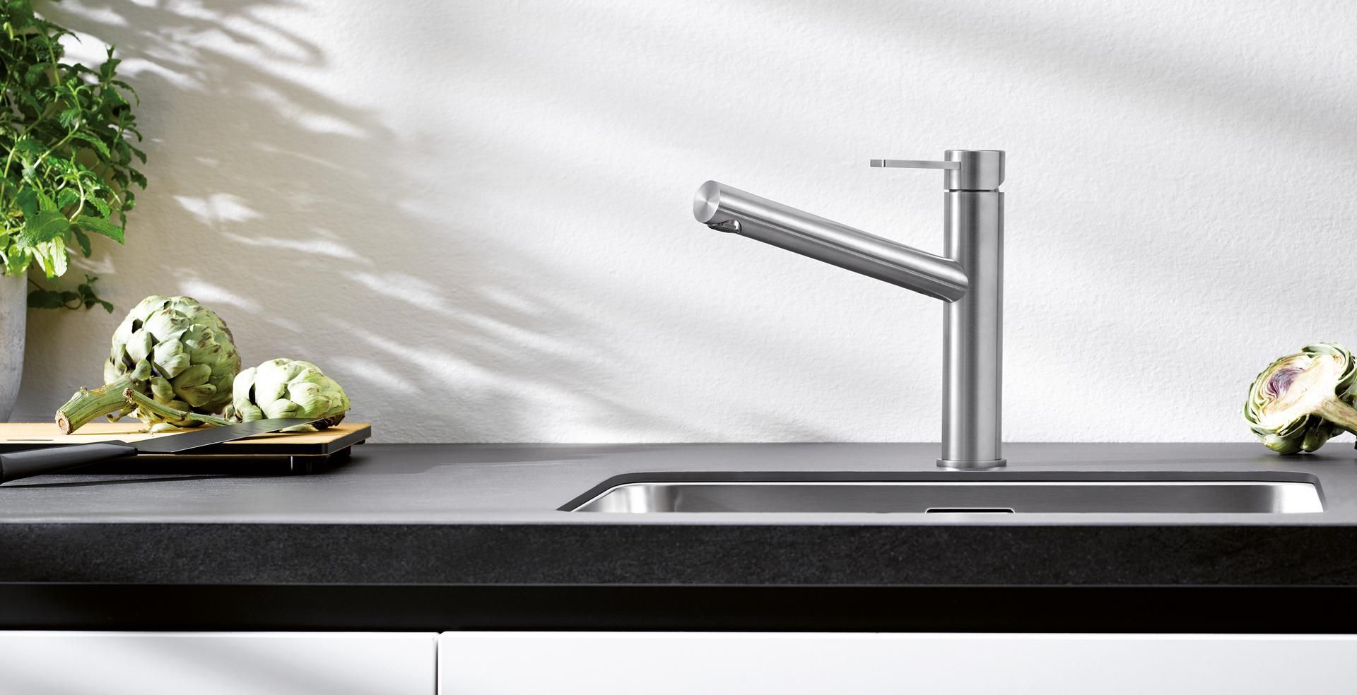 Кухонный смеситель Blanco Ambis Stainless Steel 523118