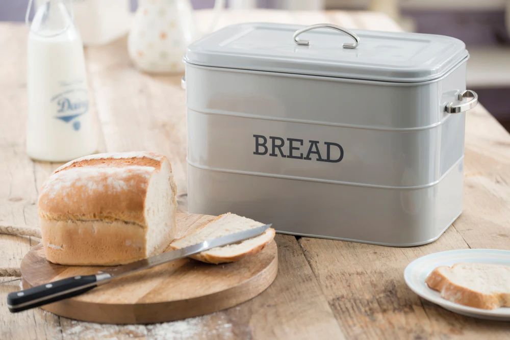 Хлебница KitchenCraft Living Nostalgia French Grey Bread Bin LNBBINGRY