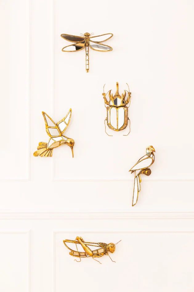 Панно настенное KARE Wandschmuck Hummingbird Mirror 51220