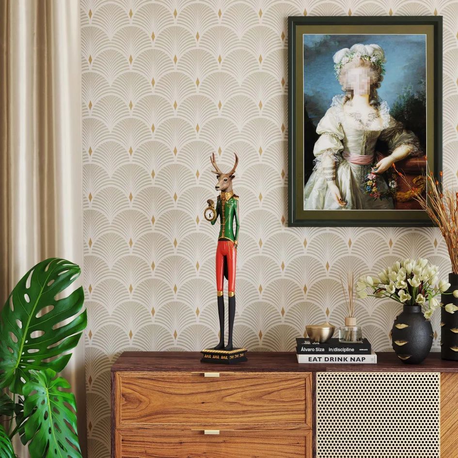 Настольные часы KARE Tischuhr Gentleman Deer 32093