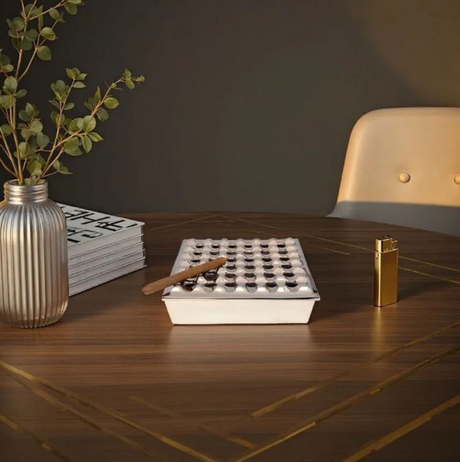 Пепельница KARE Ascher Soho Square Silber 61675