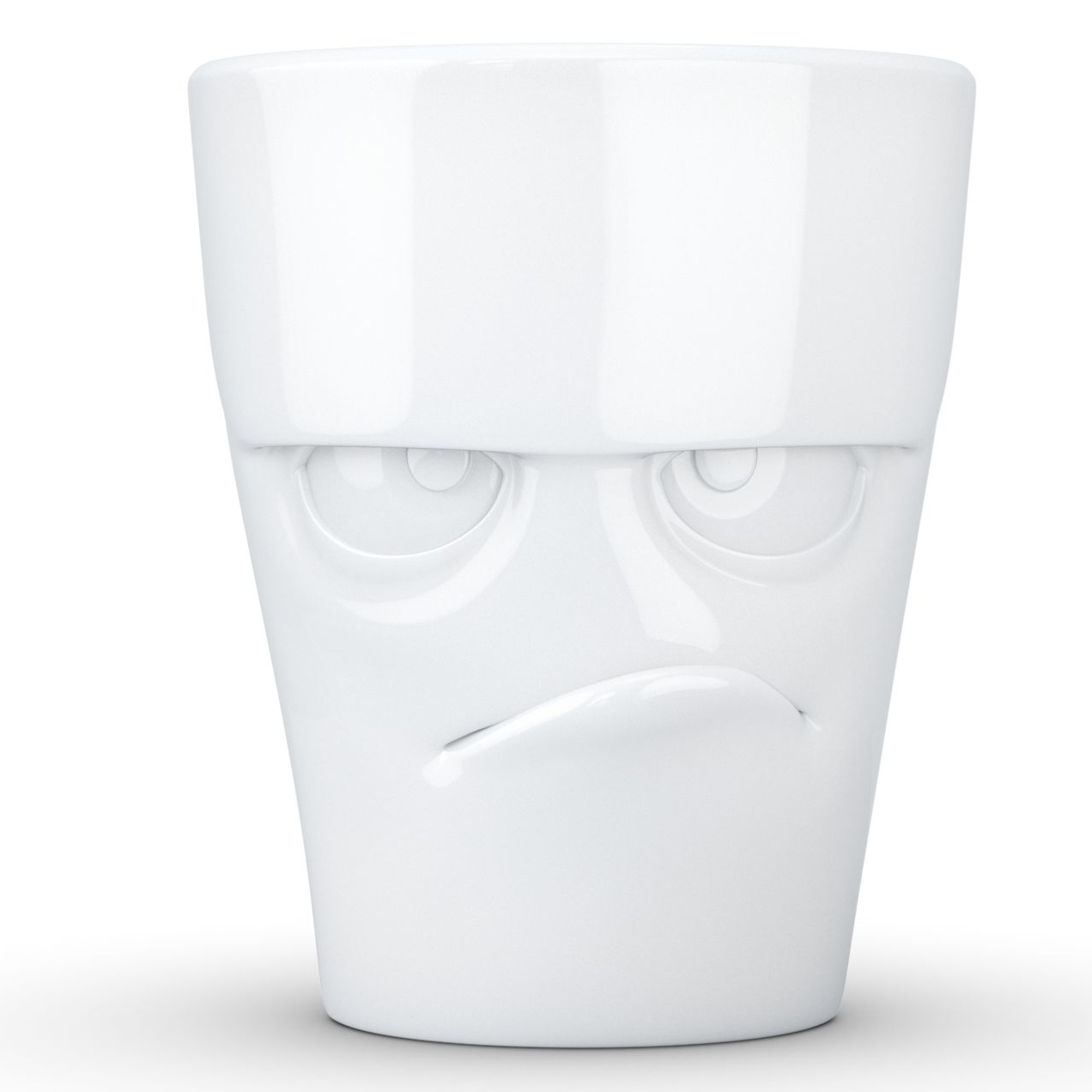 Кружка Tassen Mug with handle Grumpy white 01.81.01