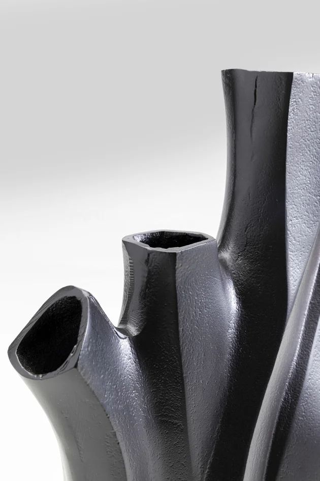 Ваза KARE Vase Flame Schwarz 55216