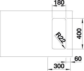 Кухонная мойка Blanco Andano 180-U InFino 522952