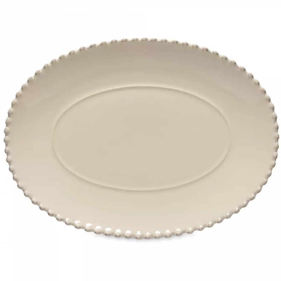 Блюдо овальное Costa Nova Pearl Oval Platter PEA331-CRM