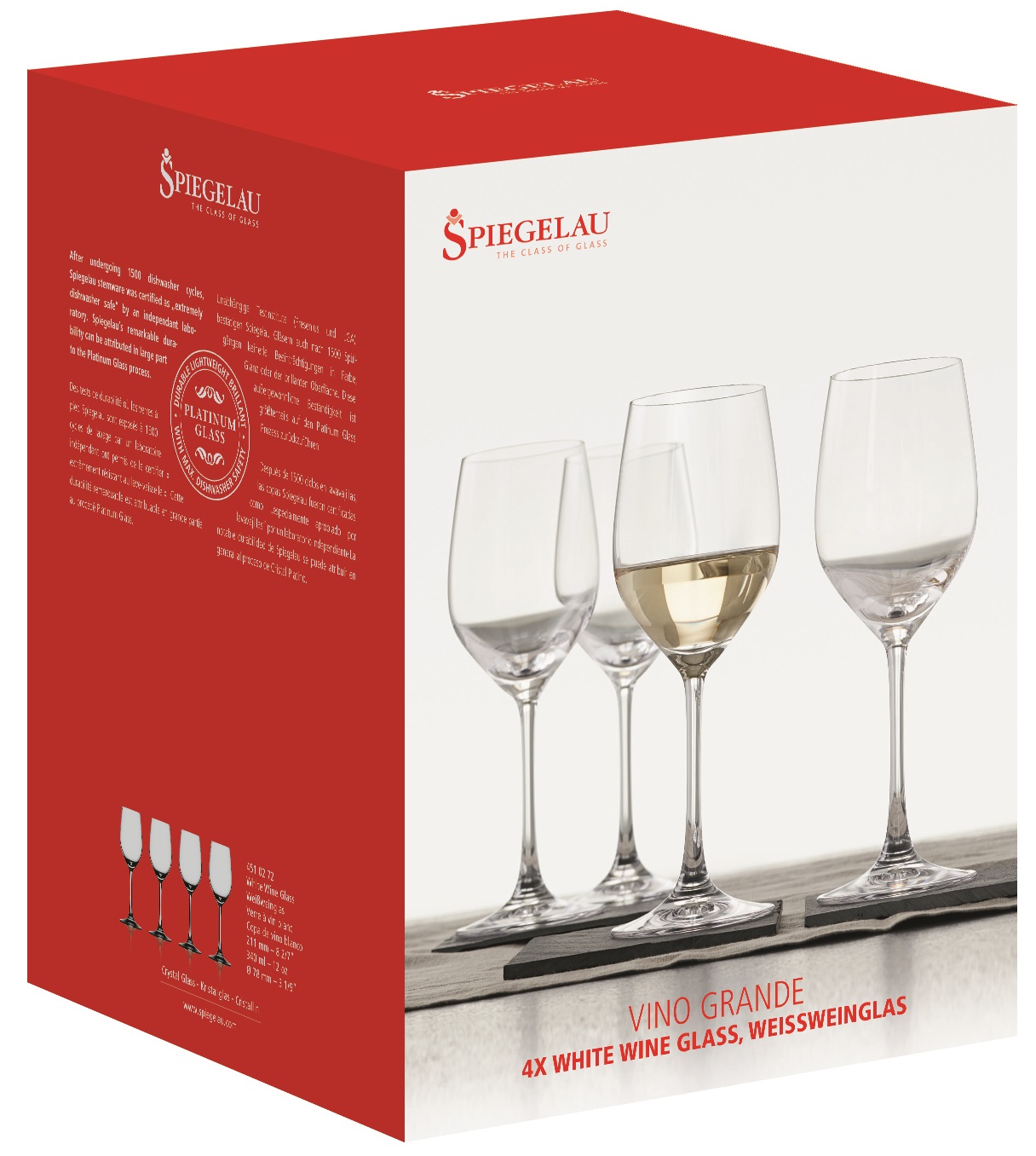 4 бокала для белого вина Spiegelau Vino Grande White Wine Set 4510272