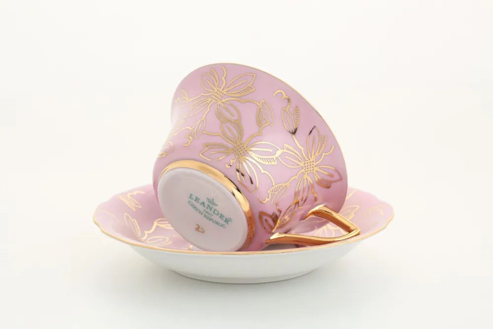 Чашка с блюдцем Leander Windsor Zlaté Listy 13120424-K411