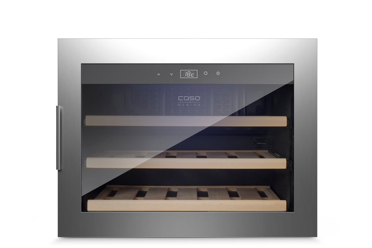 Встраиваемый винный шкаф Caso WineSafe 18 EB Inox