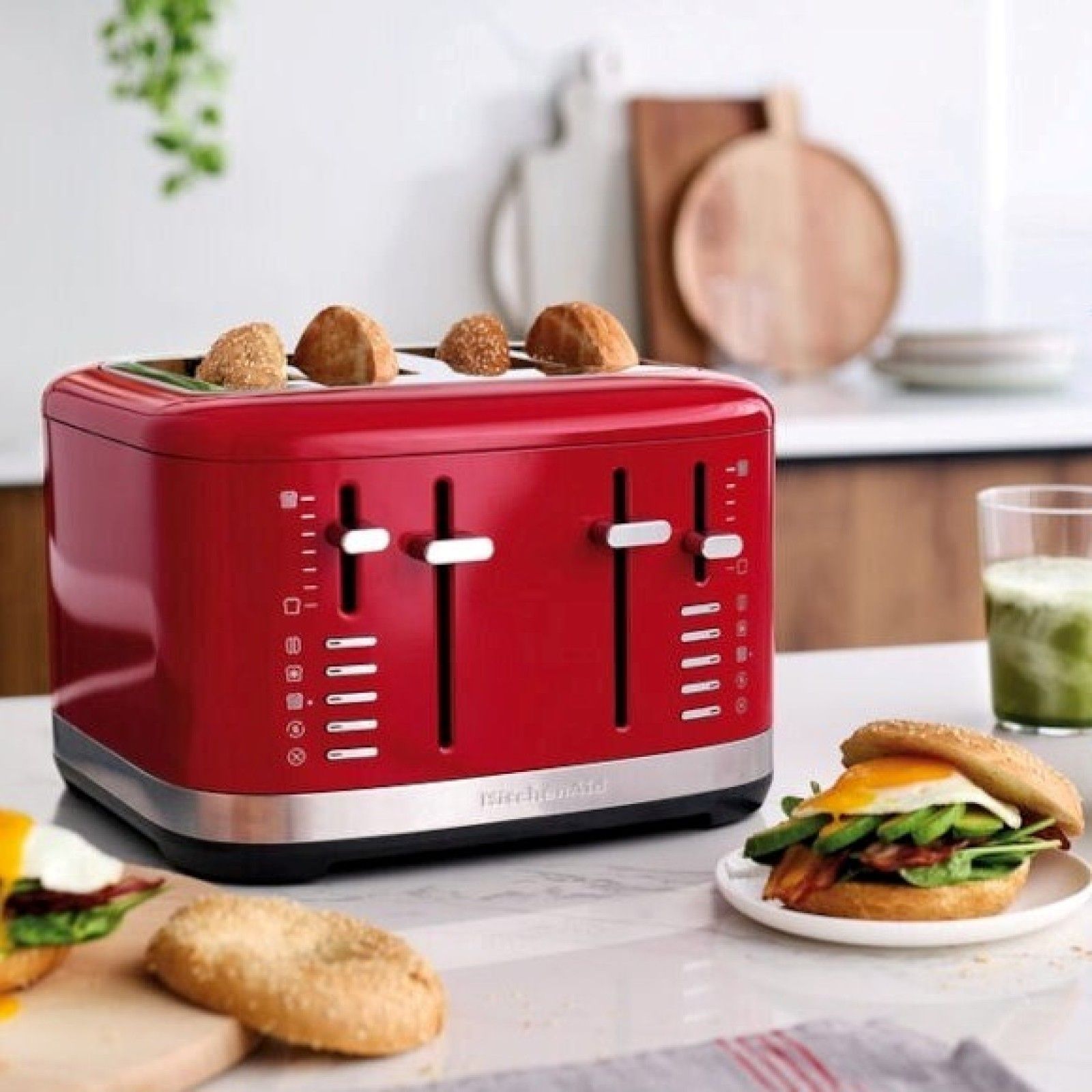 Тостер KitchenAid 4-Slice Toaster Empire Red KMT4109ER