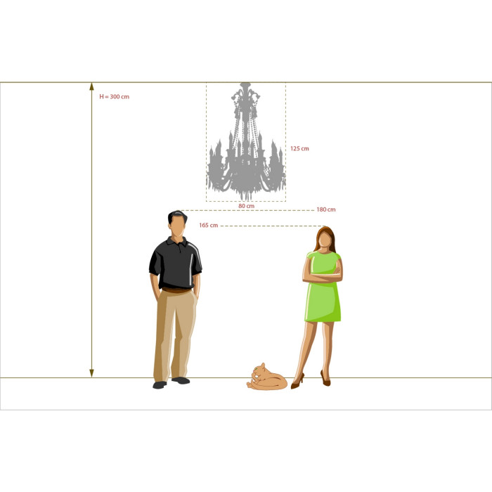 Люстра подвесная Chiaro Barcelona Hanging Chandelier 313010818