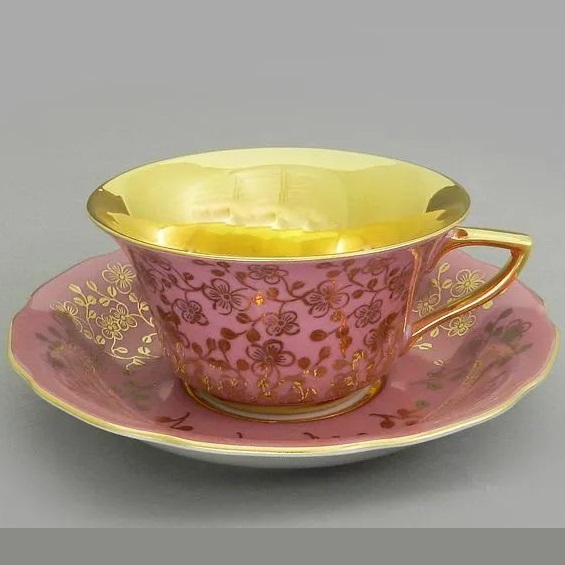 Чашка с блюдцем Leander Windsor Zlaté Květiny 13120424-K341