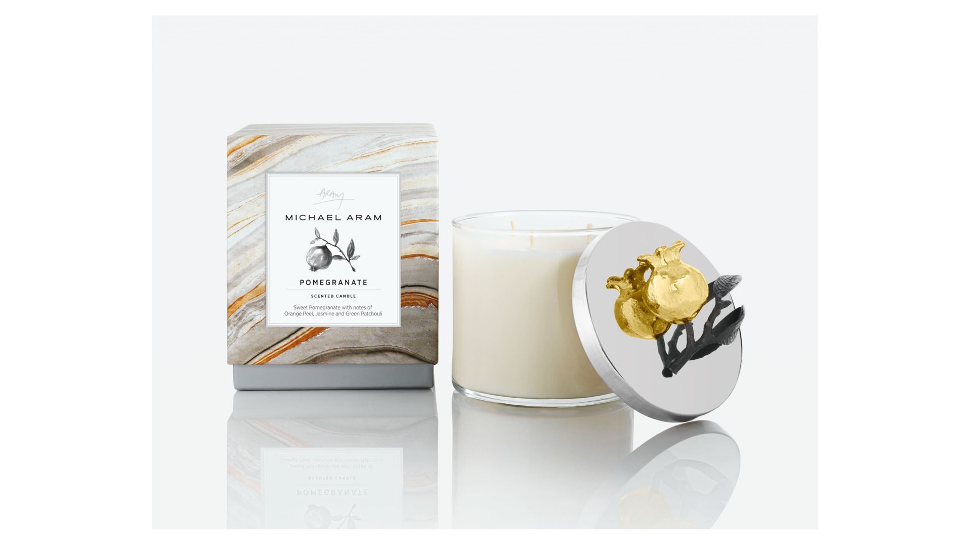 Свеча Michael Aram Pomegranate Gold Candle 160720