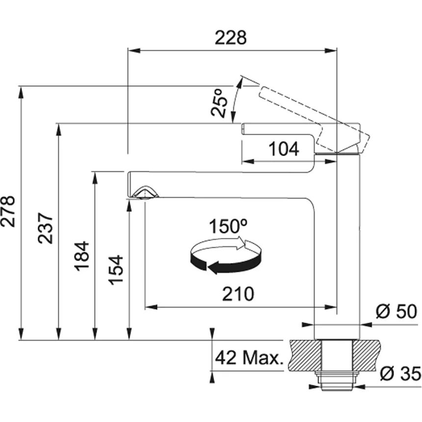 Кухонный смеситель Franke Centro Chrome 115.0600.095