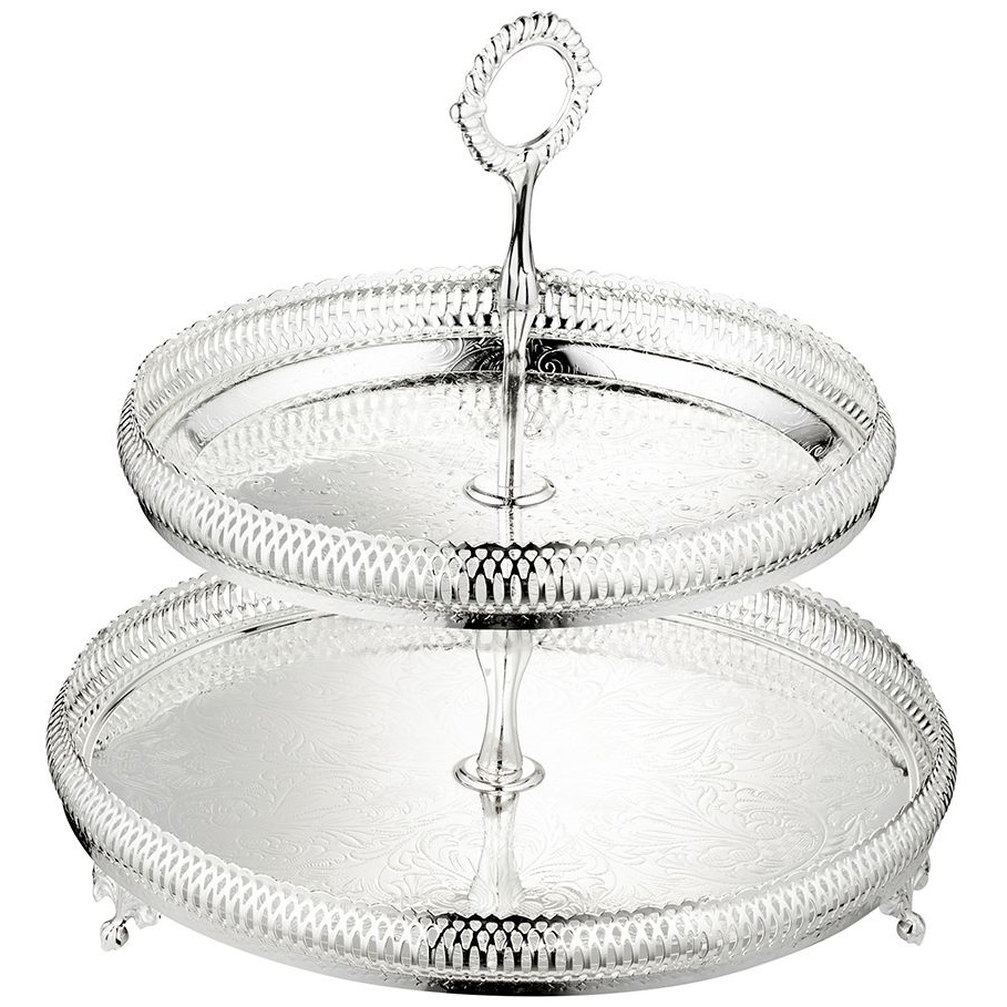 Блюдо двухъярусное Queen Anne 2 Tier Gallery Cake Stand 0/5792