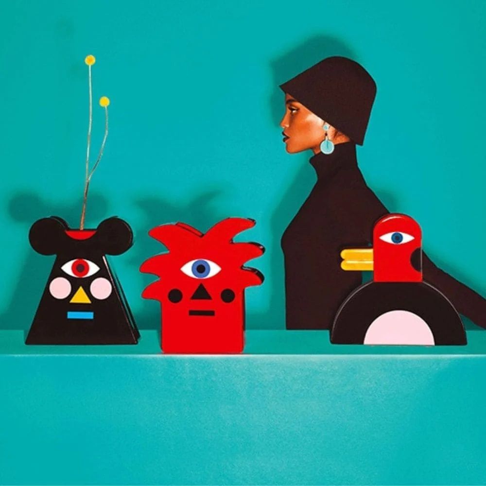 Ваза Qeeboo Oggian Mister Mouse Vase 49001MM