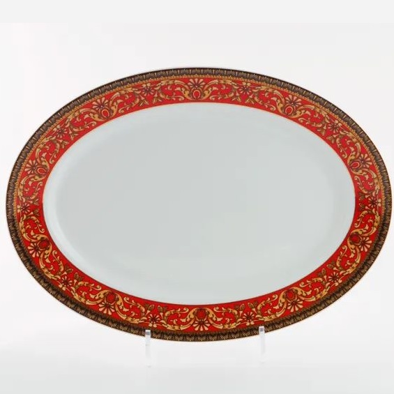 Блюдо овальное Leander Sabina Červená Páska 02111735-0979